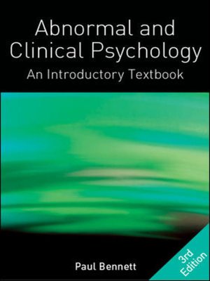 cover image of Abnormal and Clinical Psychology
